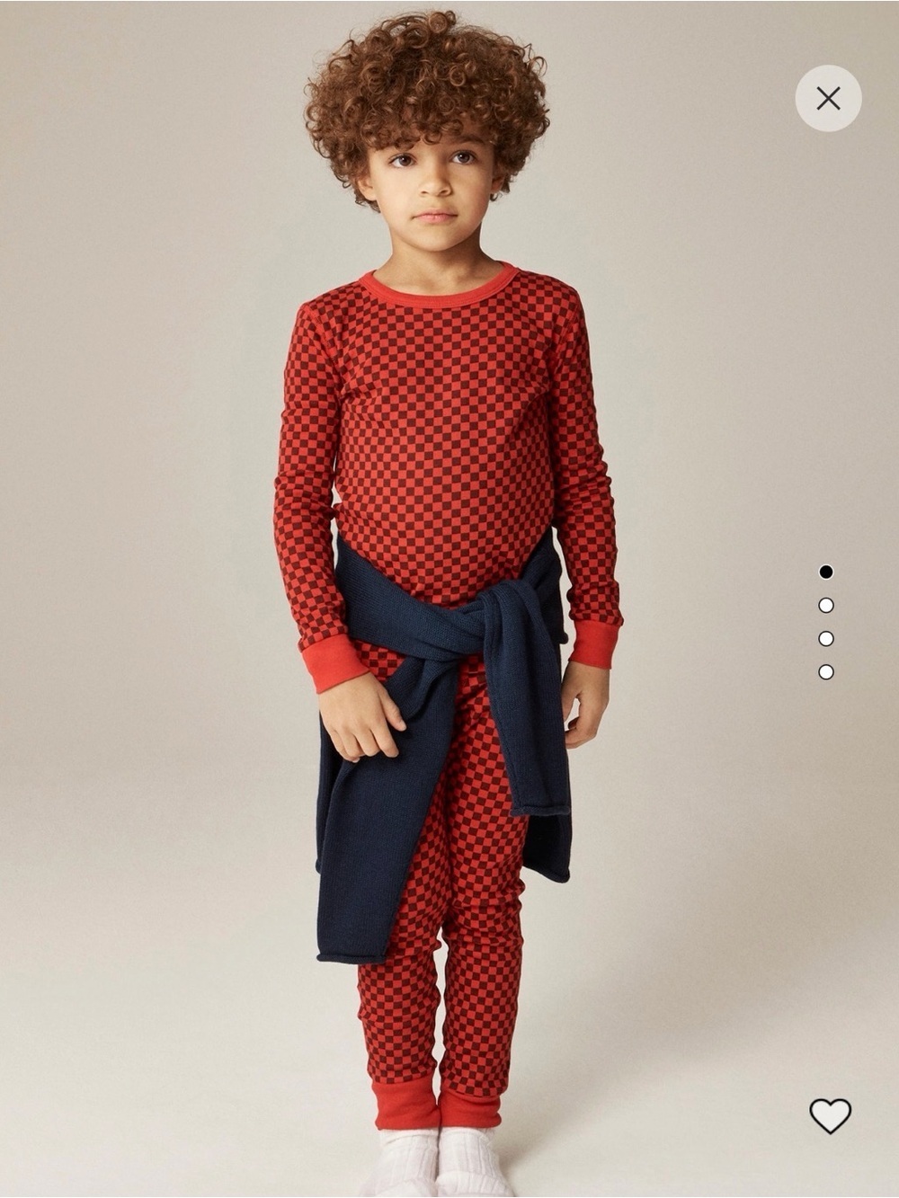 Crewcuts Red and Black Checker Kids Pajama Set